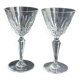 2 Verres à vin estampillés Baccarat - Service Austerlitz