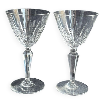 2 Verres à vin estampillés Baccarat - Service Austerlitz