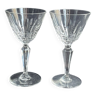 2 Baccarat wine glasses - Service Austerlitz