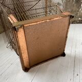 Vintage gold metal cage
