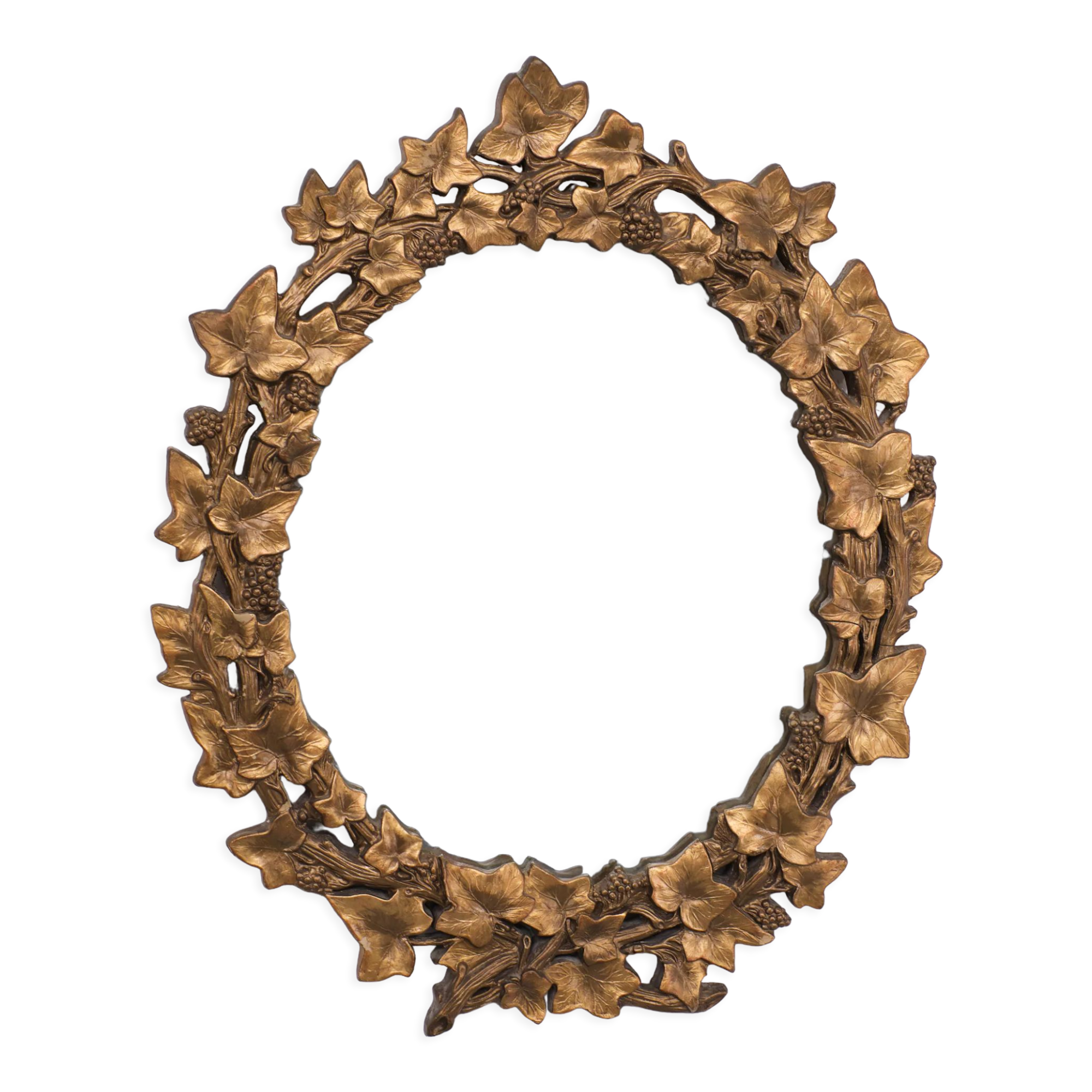 Artisona England Grape Leaf Mirror 50x61cm 1970s