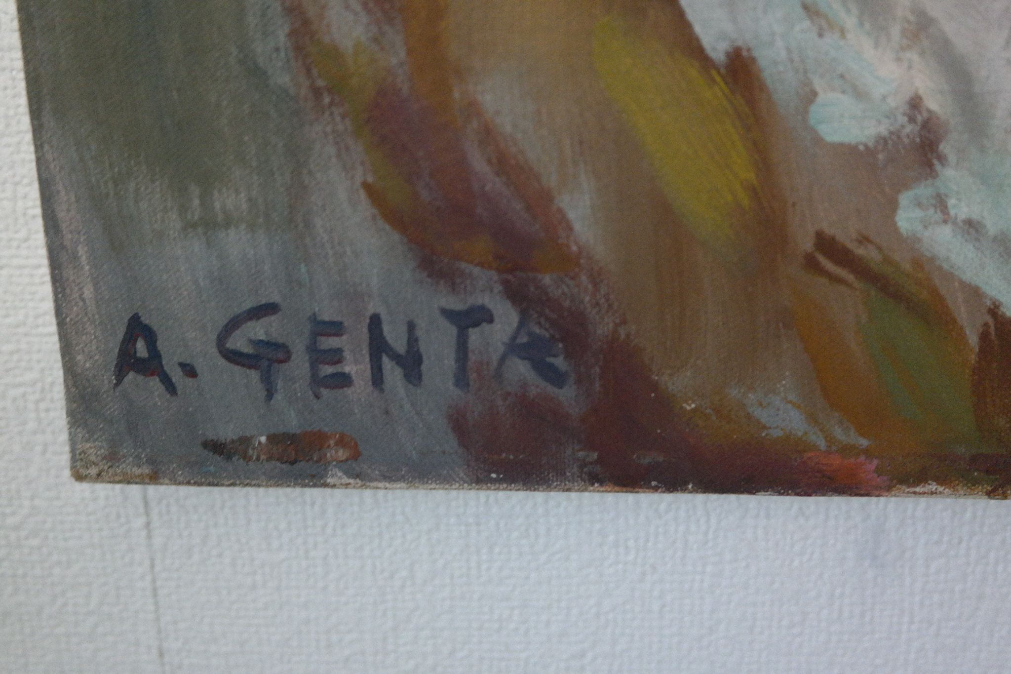 Tableau nu de dos Albert Genta XXème