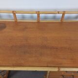 Desk and its rattan chair
