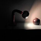 Orange eyeball lamp and chrome globe 60/70