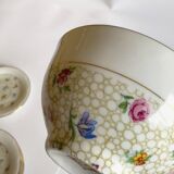 Service de 8 tasses à café et 8 coupelles en porcelaine S.F.P. Société Française de Porcelaine