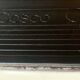 Vintage cosco step stool chair in chrome steel and white skai