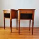 Pair of Louis XVI style bedside tables
