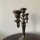 Bougeoir, silver metal candelabra