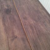 Curved wood bistro table