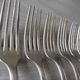Antique silver-plated forks