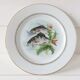 Lot 6 old fish plates, Sofafils porcelain