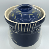 Terrine oval alsace Baeckeoffe blue