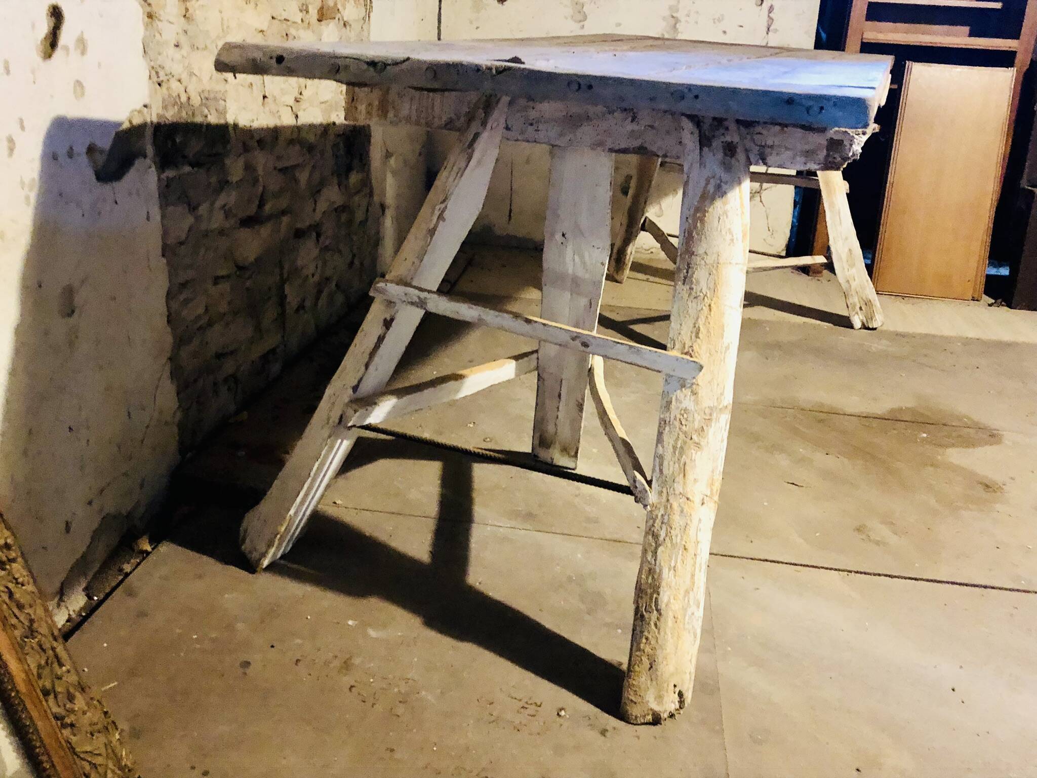 Large rustic country table