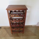 Solid wood wine rack