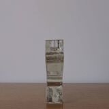 Pukeberg crystal glass candle holder "Tree" | Sweden | 1970s