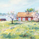 Swedish spring, oil on plate, 35 x 27cm