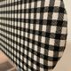 Banc en tissu vichy noir et Aquaclean vert