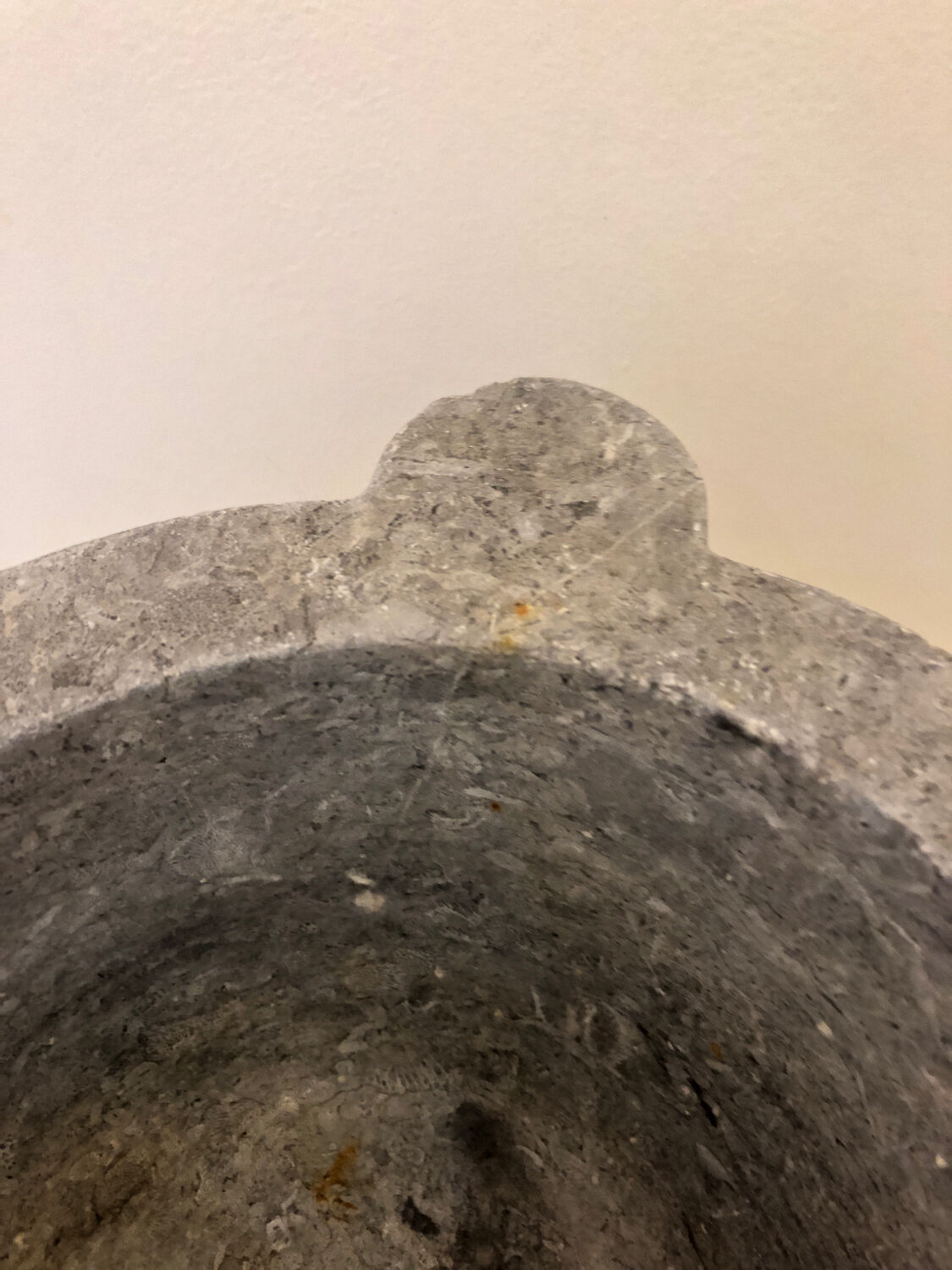Limestone mortar, 19th century