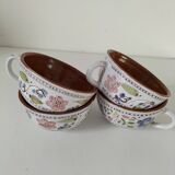 Glazed earthenware cups