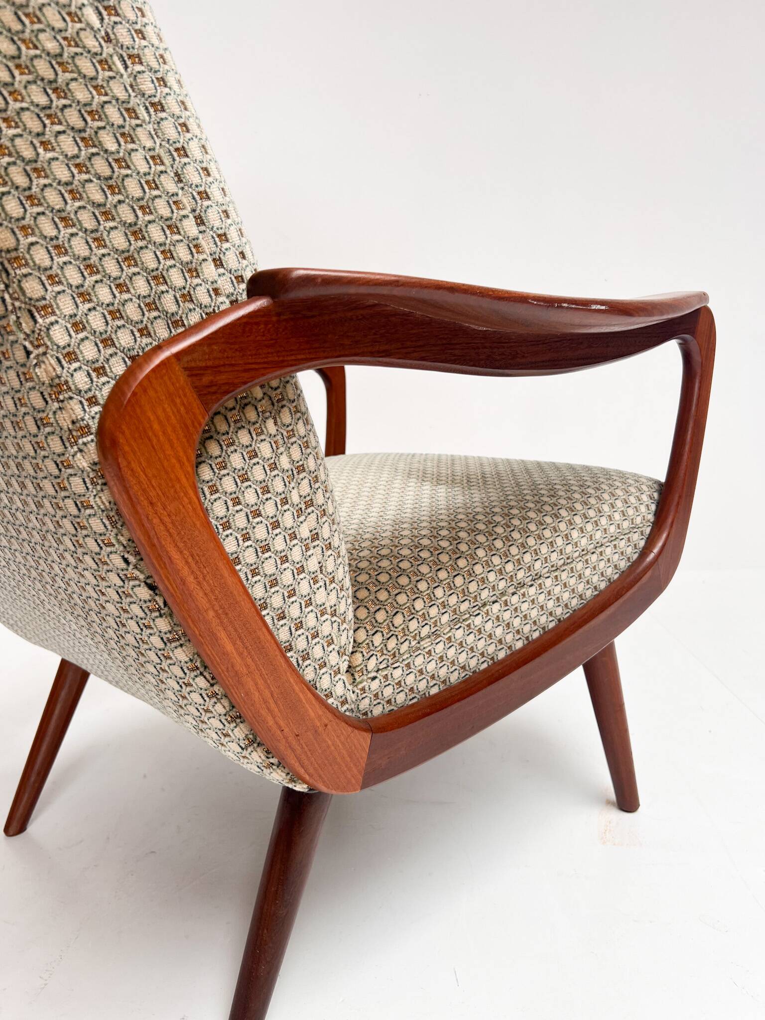 Fauteuil organique attribué à De Ster Gelderland, années 1960.