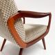Fauteuil organique attribué à De Ster Gelderland, années 1960.