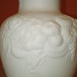 Biscuit porcelain vase by M. Frey