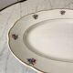 oval dish Digoin Sarreguemines small flowers 50s