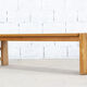 Vintage solid elm bench for Maison Regain