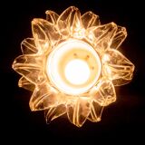 Vintage Leucos pendant lamp made of Murano glass.