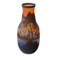 Vintage style Gallé '900 multicoloured decorative glass vase