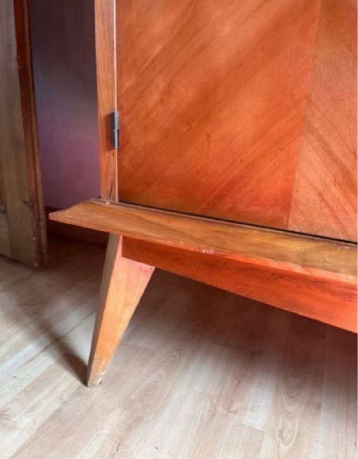 Bookcase display case vintage shelf 1950/60