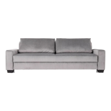 Canapé rejkiavik argent velour, design scandinave