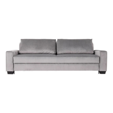 Canapé rejkiavik argent velour, design scandinave