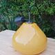 Suspension opaline vintage couleur moutarde