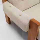 Wool and pine chair, 1960
