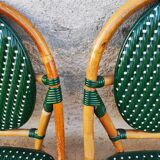 4 vintage parisian bistro chairs