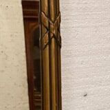 Miroir de style Louis XVI en bois et stuc doré XIX siècle Trumeau de cheminée