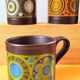 Set of 5 mugs Staffordshire 70s