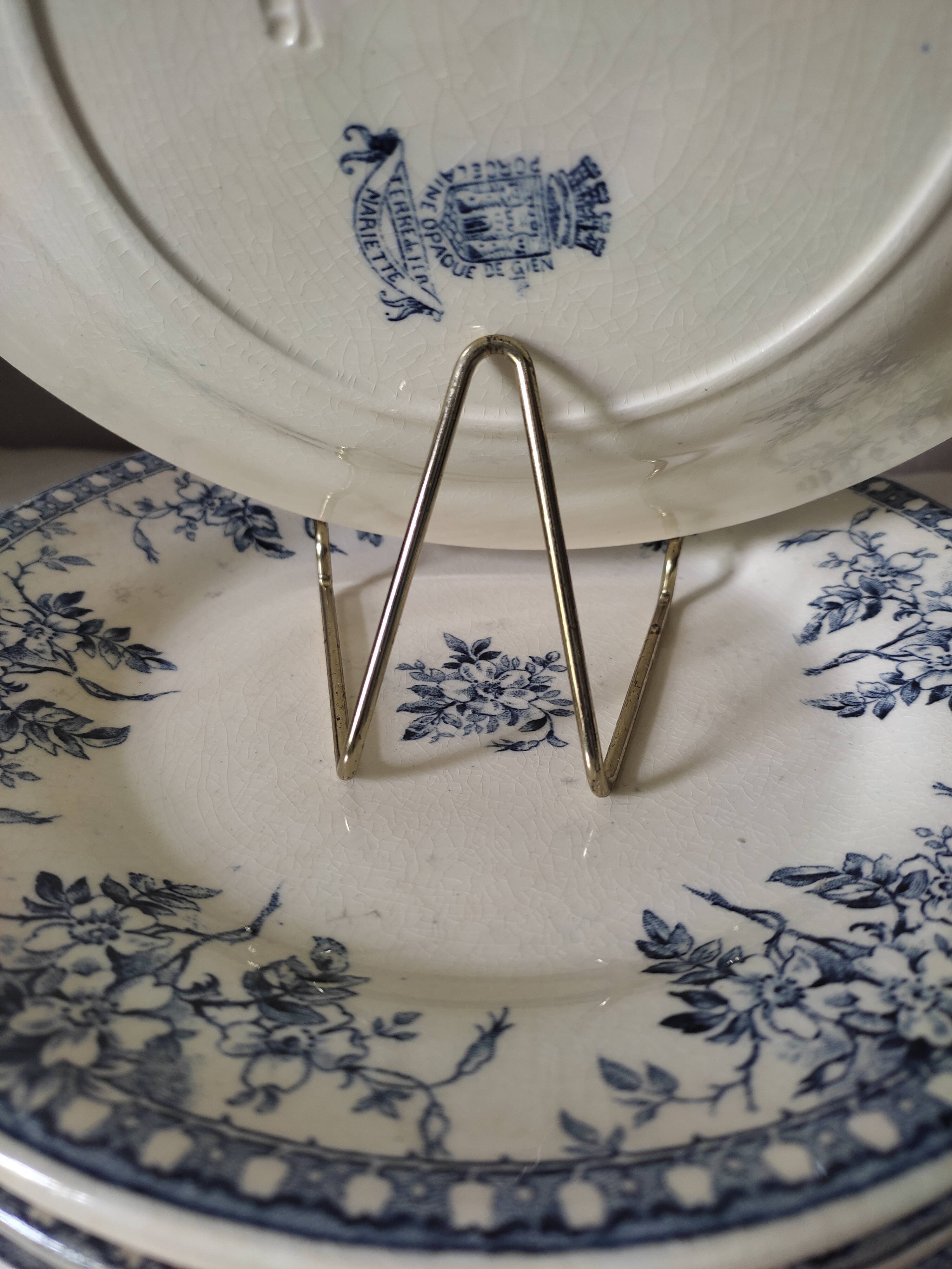 Set of 5 gien plates Terre de Fer