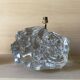 Art Deco lamp in crystal block, in the style of Jean-Michel Frank, 1930.