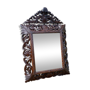 Miroir biseauté en bois