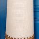 Vintage character floor lamp with period shade 132cm