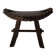 Vintage Brutalist Hand Carved Wooden Stool