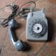 Grey, dialed, 80s Vintage phone
