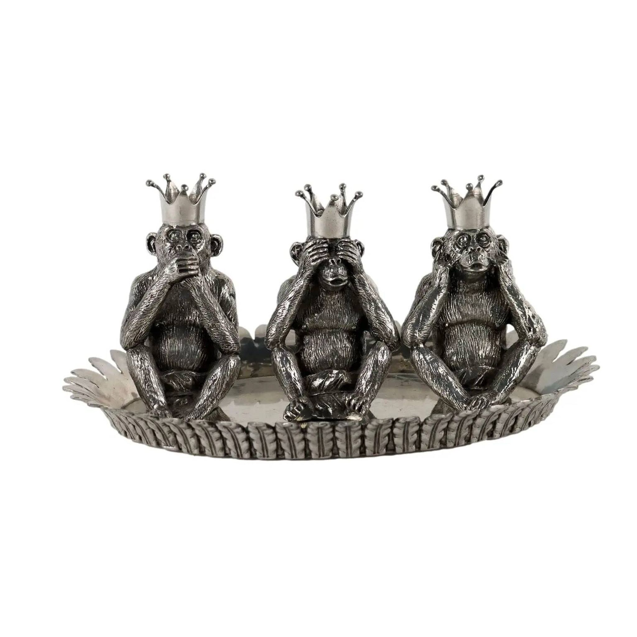 Vintage salt and pepper shaker set, design by Piero Figura, tin, 1980s-1990s.