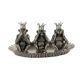 Vintage salt and pepper shaker set, design by Piero Figura, tin, 1980s-1990s.