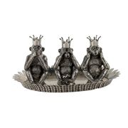 Vintage salt and pepper shaker set, design by Piero Figura, tin, 1980s-1990s.