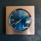 Clock formica vintage wall clock silent square "Quartz Paris"
