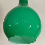 Green opaline chandelier design from the 70s