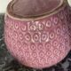 Pot céramique en forme de fraise